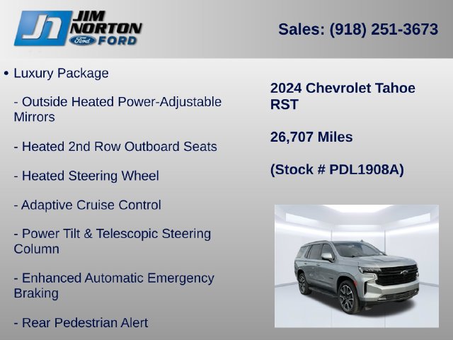 Used 2024 Chevrolet Tahoe RST w/ Luxury Package AWD/4WD image 40
