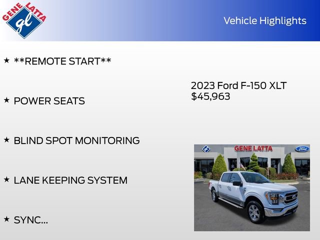 Certified 2023 Ford F150 XLT w/ Equipment Group 302A High AWD/4WD image 35