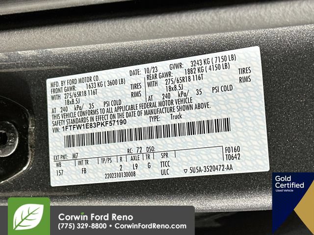 Certified 2023 Ford F150 XLT w/ Equipment Group 302A High AWD/4WD image 35