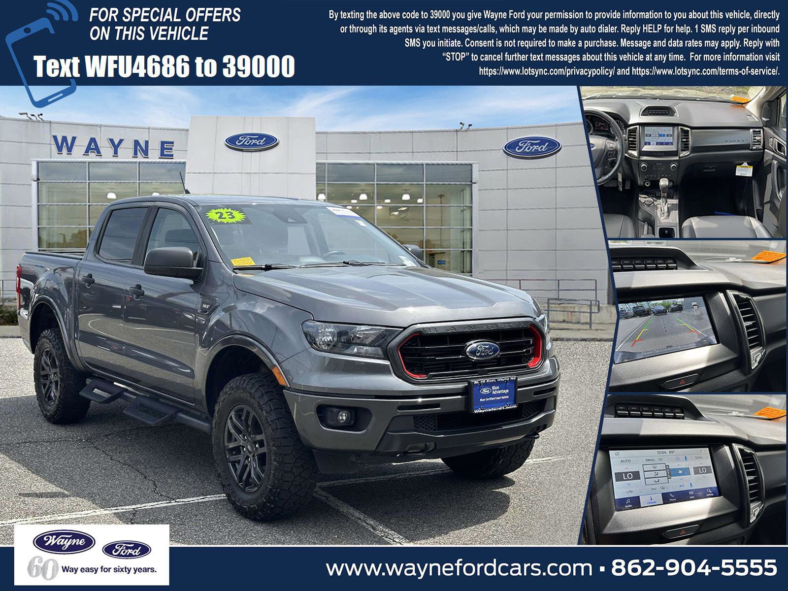 Certified 2023 Ford Ranger XLT w/ Tremor Off-Road Package AWD/4WD image 5