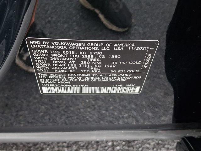 Used 2021 Volkswagen Atlas SEL Premium AWD/4WD image 32