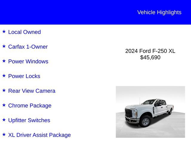 Certified 2024 Ford F250 XL w/ XL Driver Assist Package AWD/4WD image 3