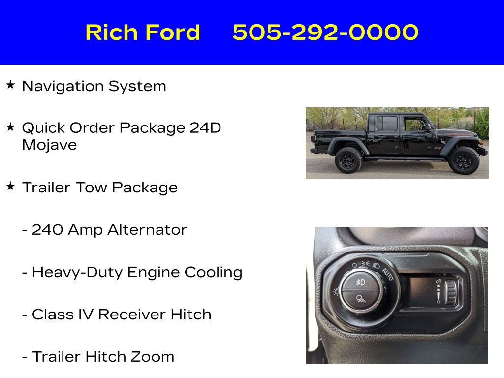 Used 2023 Jeep Gladiator Mojave w/ LED Lighting Group AWD/4WD image 11