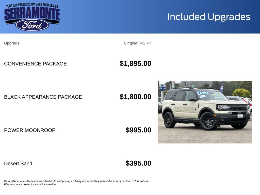 Certified 2025 Ford Bronco Sport Big Bend w/ Convenience Package AWD/4WD image 27