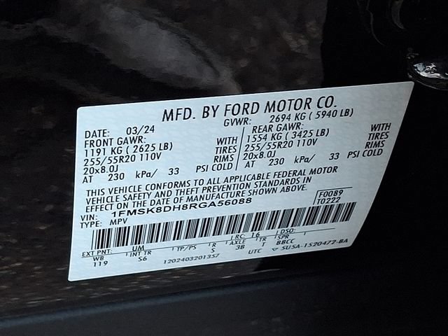 Certified 2024 Ford Explorer XLT w/ Equipment Group 202A AWD/4WD image 27