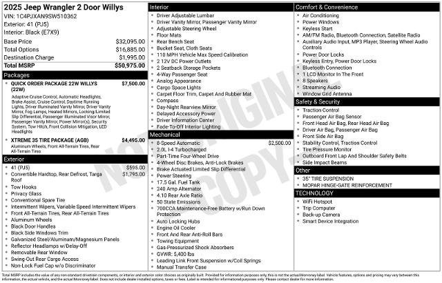 Used 2025 Jeep Wrangler Sport image 28