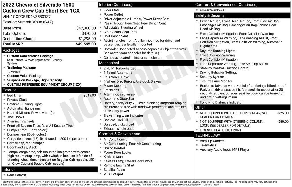 Used 2022 Chevrolet Silverado 1500 Custom image 24