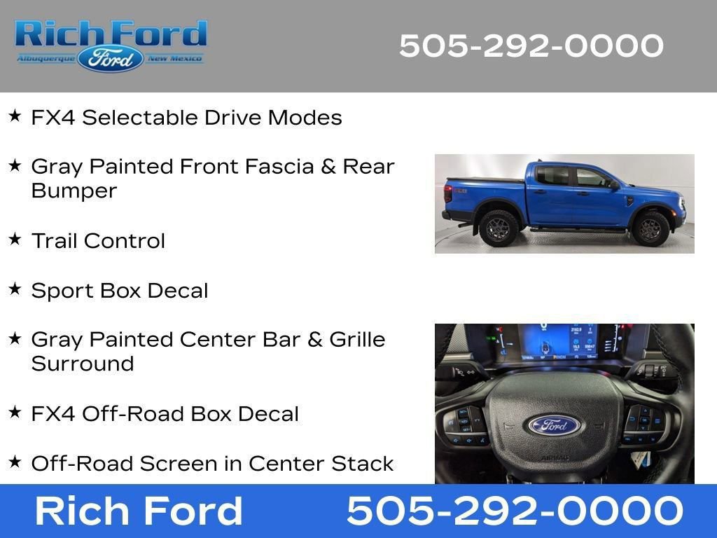 Certified 2025 Ford Ranger XLT w/ FX4 Off-Road Package AWD/4WD image 30