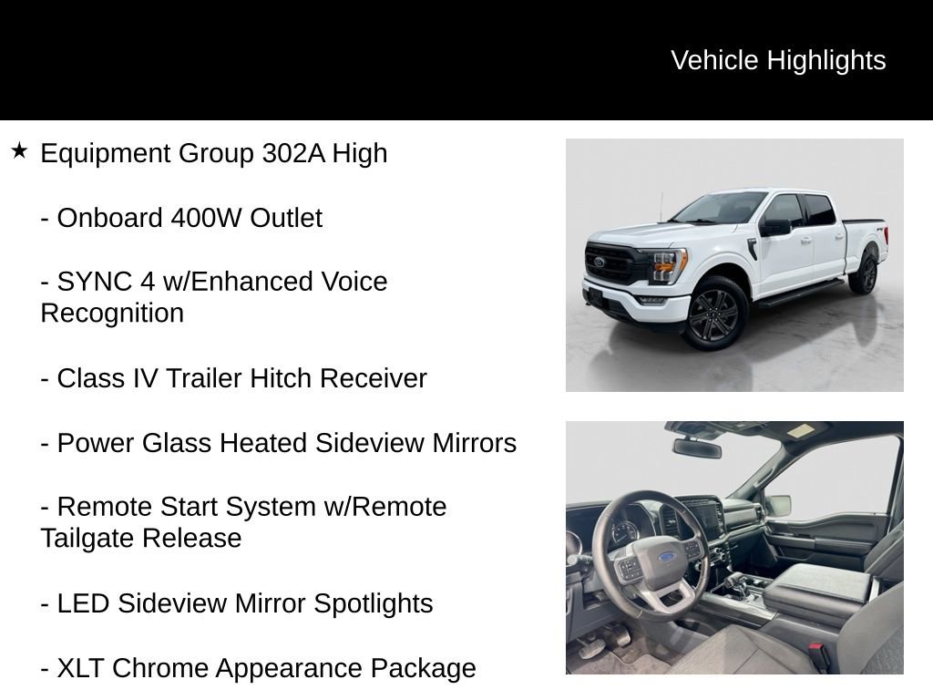 Certified 2023 Ford F150 XLT w/ Equipment Group 302A High AWD/4WD image 6