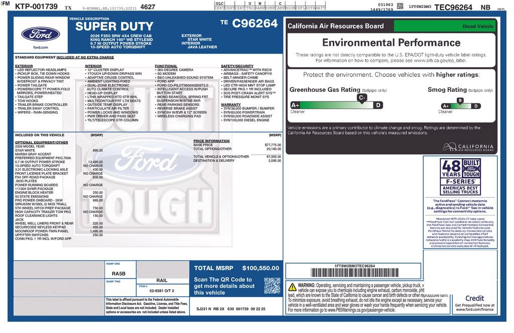 Certified 2026 Ford F250 King Ranch AWD/4WD image 31