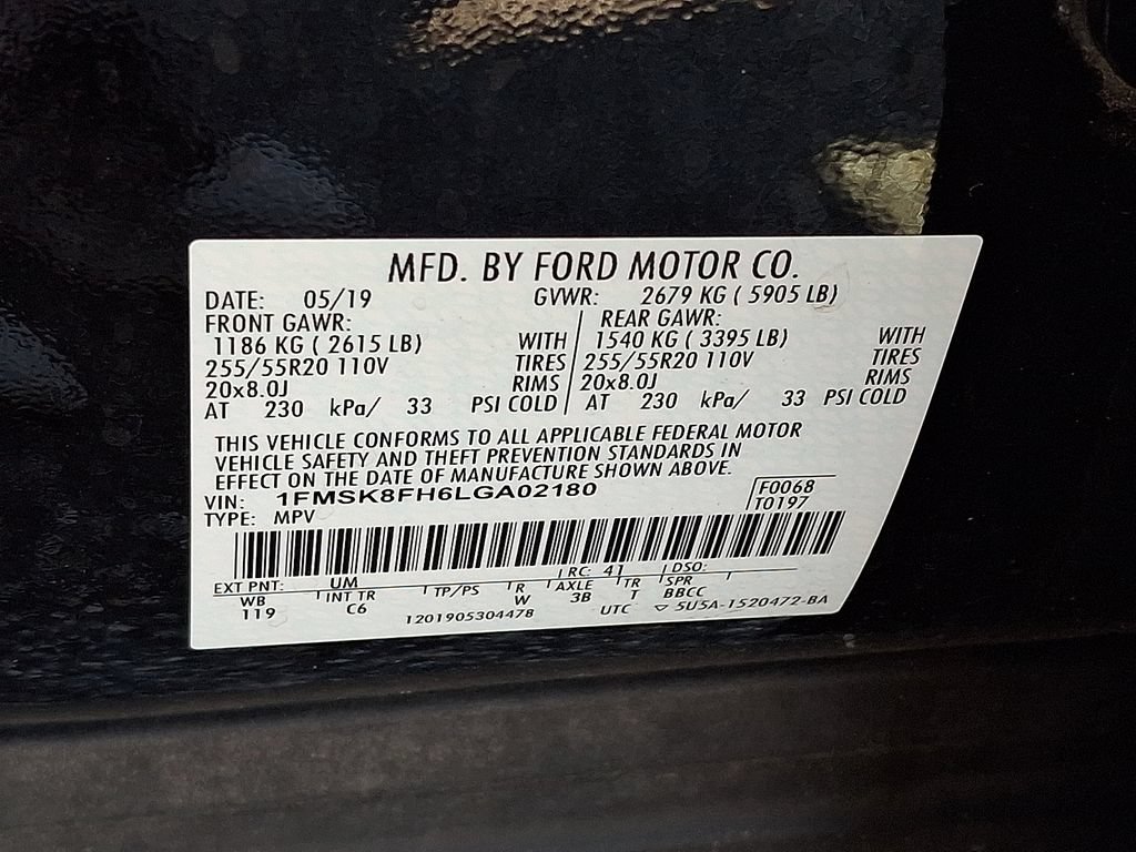 Certified 2020 Ford Explorer Limited AWD/4WD image 27