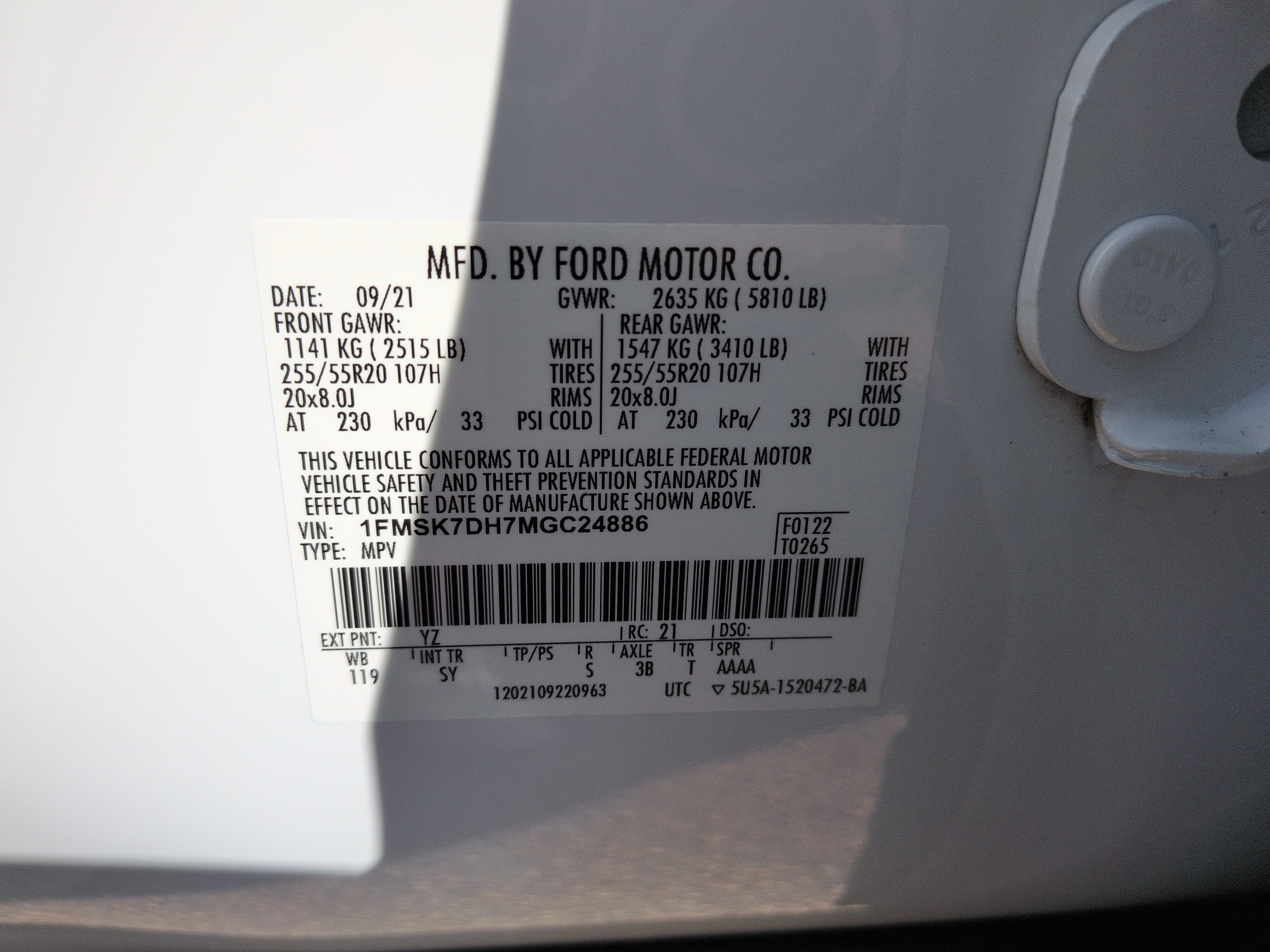 Certified 2021 Ford Explorer XLT w/ Equipment Group 202A RWD image 28