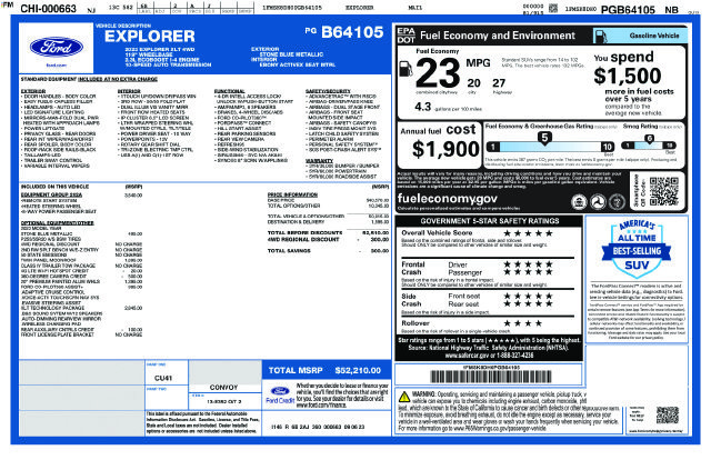 Certified 2023 Ford Explorer XLT w/ Equipment Group 202A AWD/4WD image 16