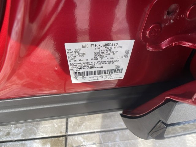 Certified 2021 Ford Explorer ST w/ Equipment Group 401A image 47