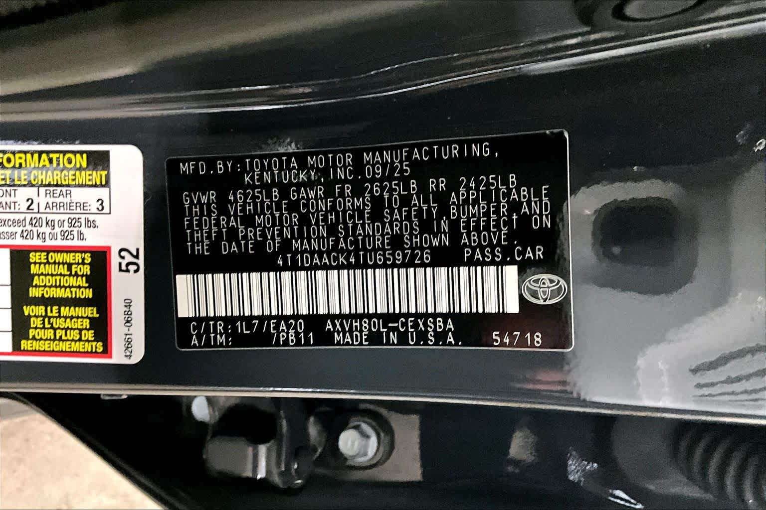 Used 2026 Toyota Camry SE FWD image 31
