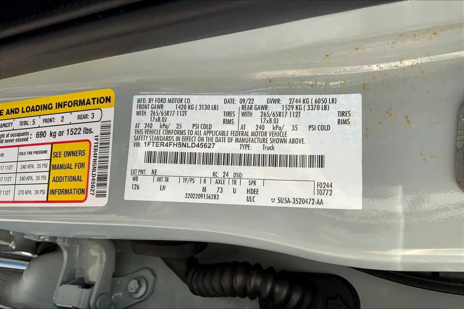 Certified 2022 Ford Ranger XL w/ FX4 Off-Road Package image 32