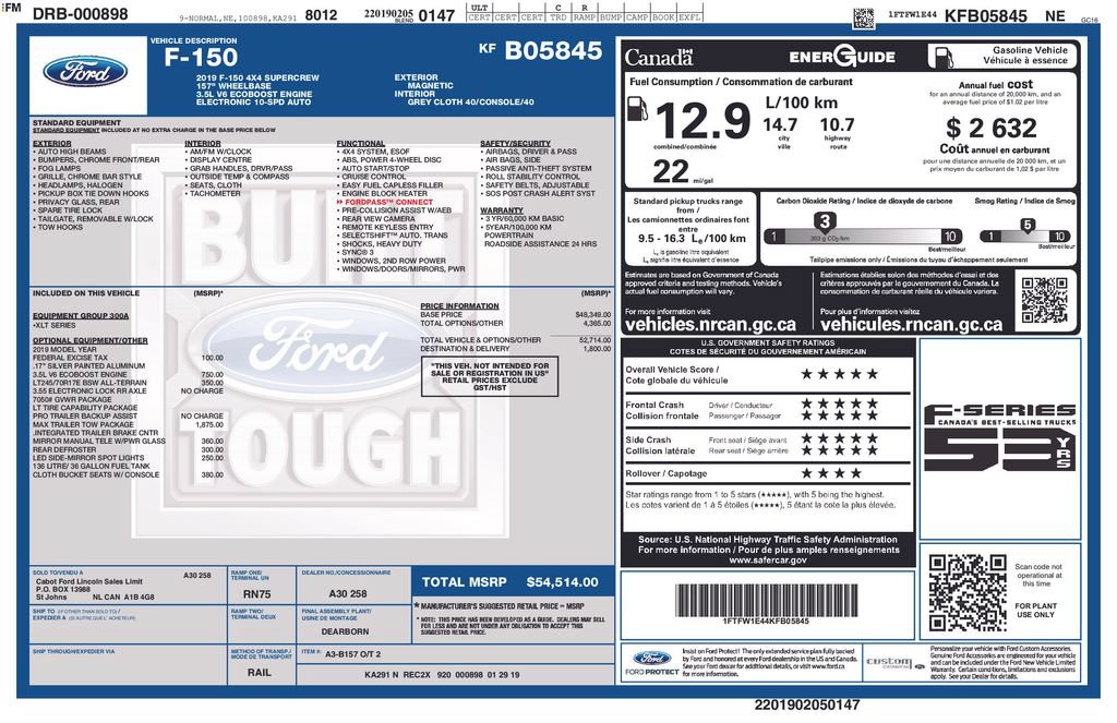 Certified 2019 Ford F150 XLT w/ Max Trailer Tow Package AWD/4WD image 22