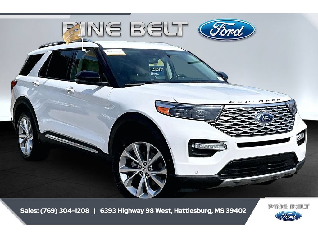 Certified 2022 Ford Explorer Platinum w/ Equipment Group 601A AWD/4WD image 1