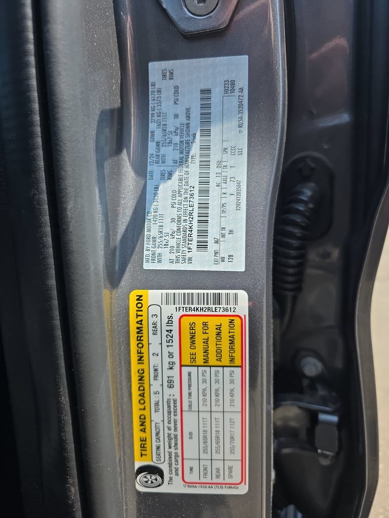 Certified 2024 Ford Ranger Lariat w/ FX4 Off-Road Package AWD/4WD image 22