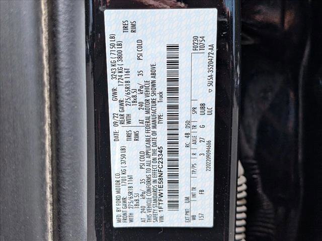 Certified 2022 Ford F150 XLT w/ Equipment Group 302A High AWD/4WD image 22