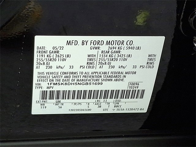 Certified 2022 Ford Explorer XLT w/ Equipment Group 202A image 25