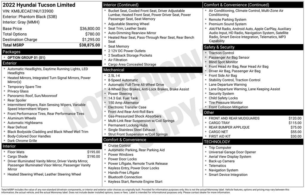 Used 2022 Hyundai Tucson Limited