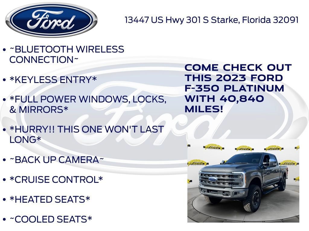 Certified 2023 Ford F350 Platinum w/ Tremor Off-Road Package image 12