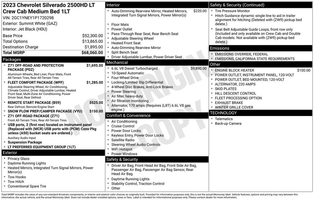 Used 2023 Chevrolet Silverado 2500 LT image 3