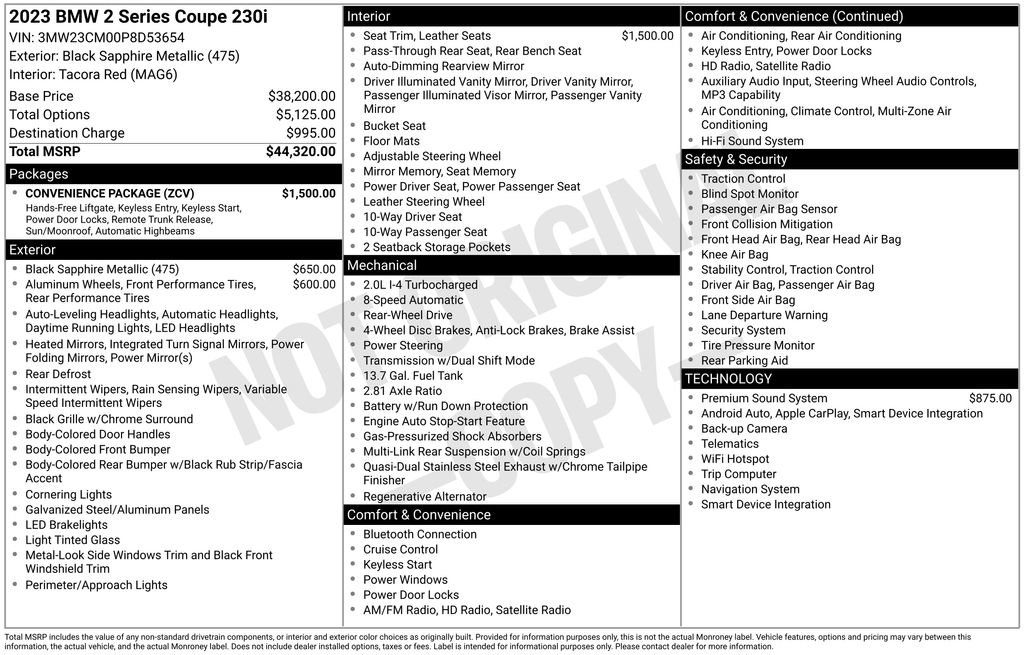 Used 2023 BMW 230i Coupe w/ Convenience Package image 7