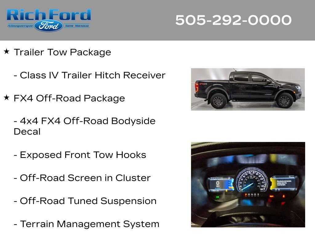 Certified 2019 Ford Ranger Lariat w/ Equipment Group 501A Mid image 11