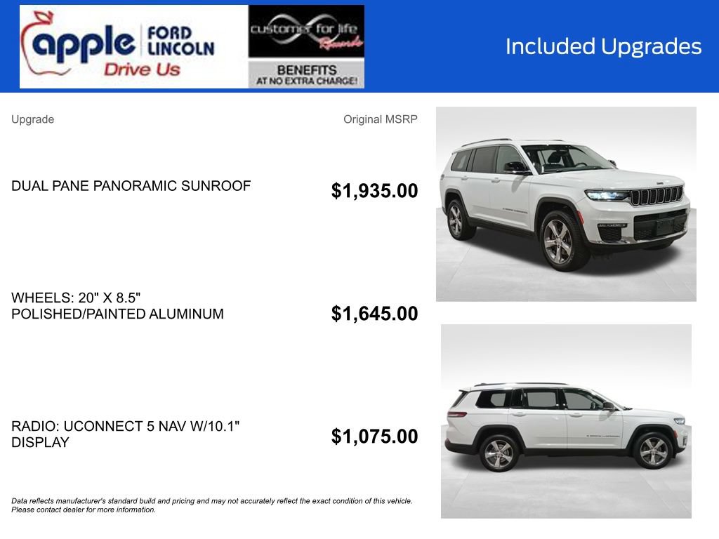 Used 2022 Jeep Grand Cherokee L Limited AWD/4WD image 4