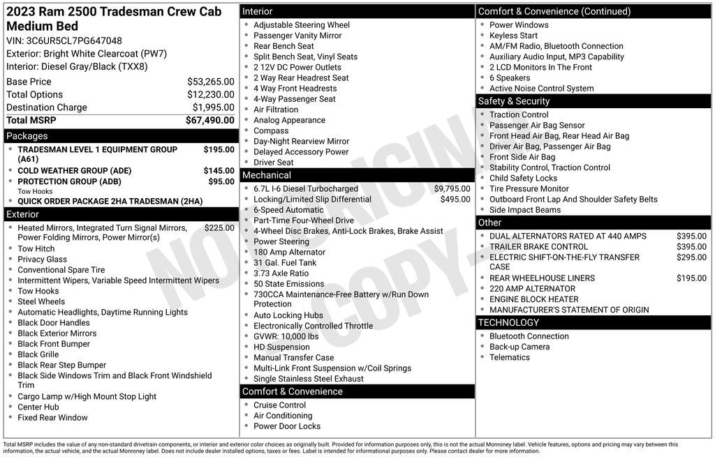 Used 2023 RAM 2500 Tradesman image 35