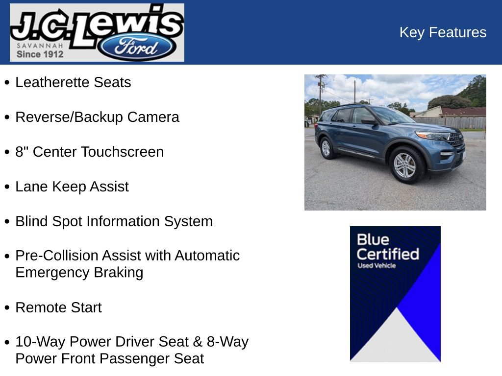 Certified 2020 Ford Explorer XLT w/ Equipment Group 202A RWD image 35