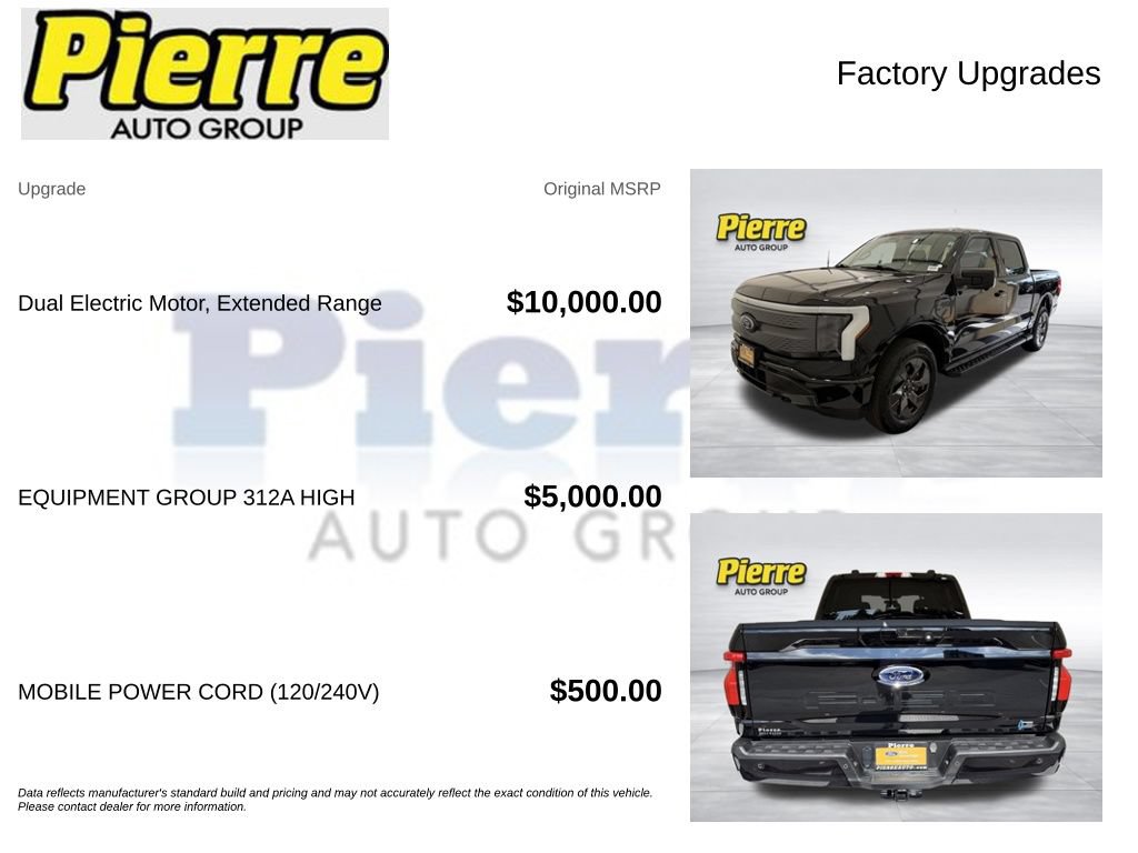 Certified 2023 Ford F150 Lightning XLT w/ Equipment Group 312A High AWD/4WD image 14