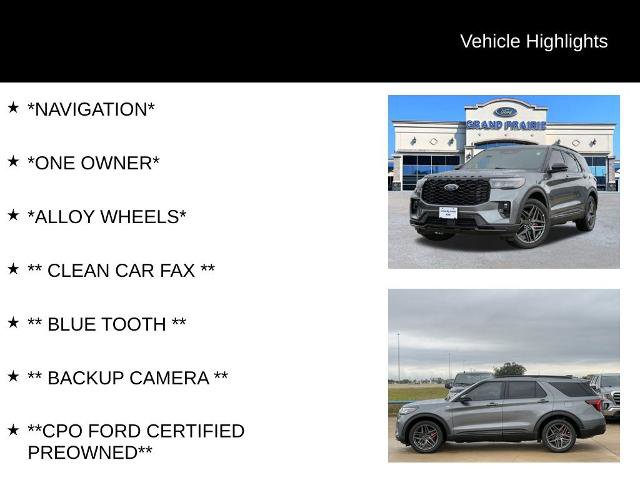 Certified 2025 Ford Explorer ST-Line w/ Premium Package RWD image 4