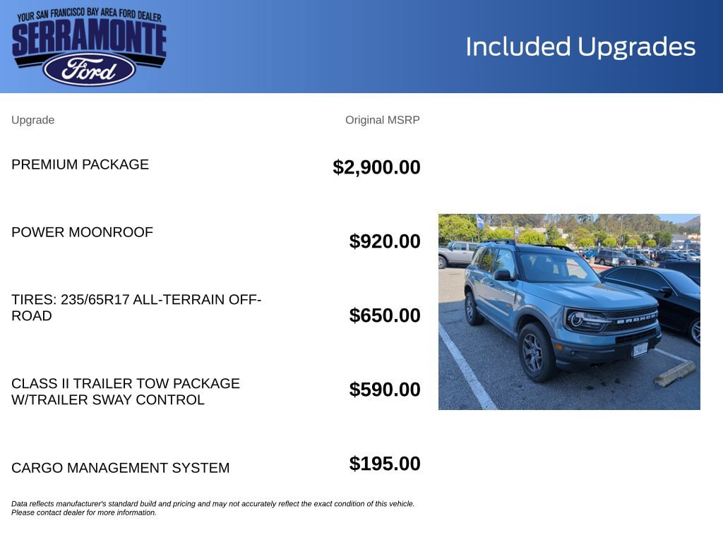 Certified 2023 Ford Bronco Sport Badlands w/ Premium Package AWD/4WD image 16