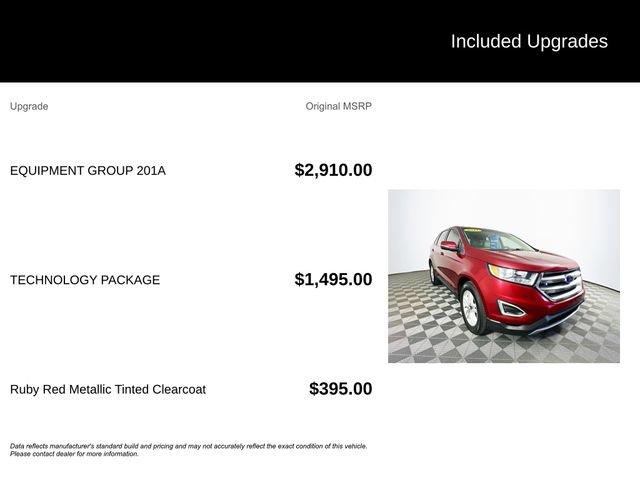 Certified 2017 Ford Edge SEL w/ Equipment Group 201A FWD image 6