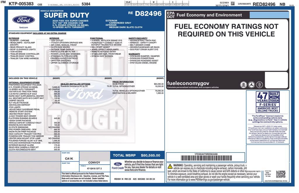 Certified 2024 Ford F450 XLT w/ XLT Value Package AWD/4WD image 40