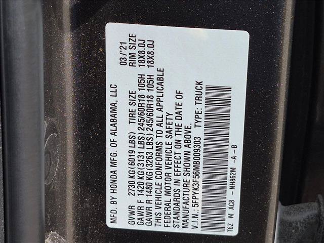 Used 2021 Honda Ridgeline RTL image 14