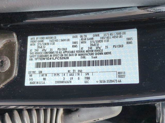Certified 2020 Ford F150 Platinum w/ Equipment Group 701A Luxury AWD/4WD image 39