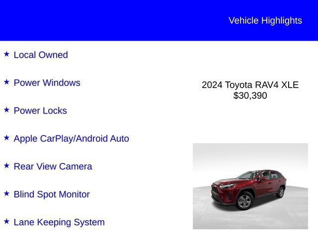 Used 2024 Toyota RAV4 XLE FWD image 2