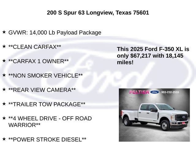 Certified 2025 Ford F350 XL w/ XL Chrome Package AWD/4WD image 5