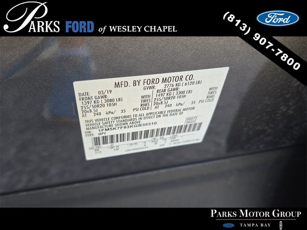 Certified 2019 Ford Explorer Limited w/ Class III Trailer Tow Package image 35