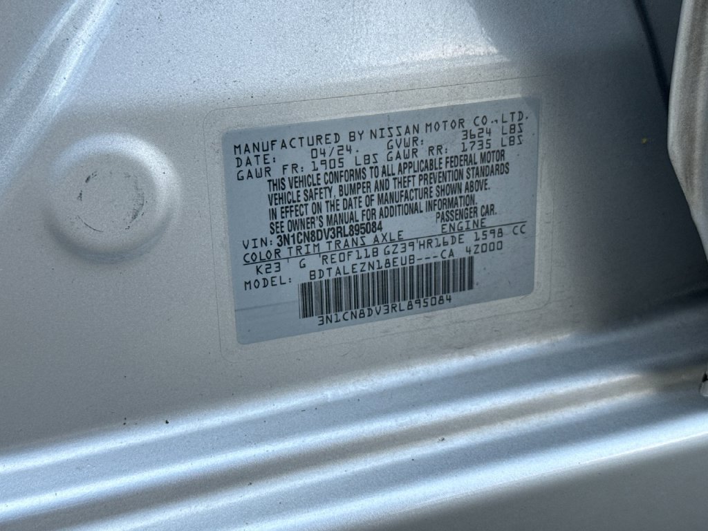 Used 2024 Nissan Versa S w/ Trunk Package FWD image 29