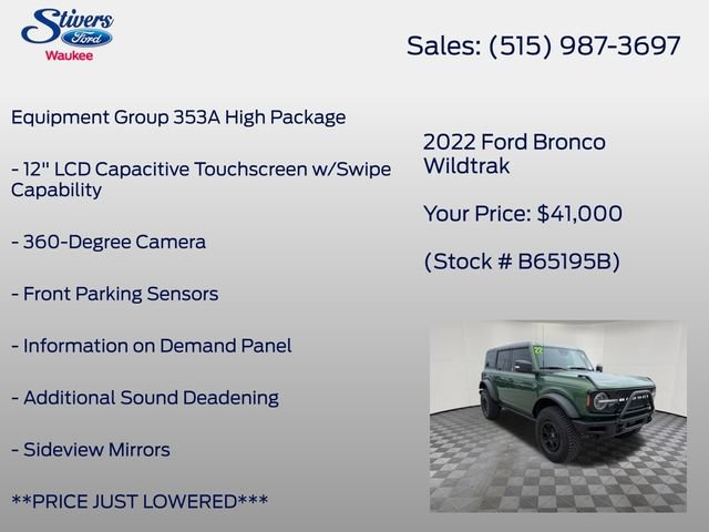 Certified 2022 Ford Bronco Wildtrak AWD/4WD image 8
