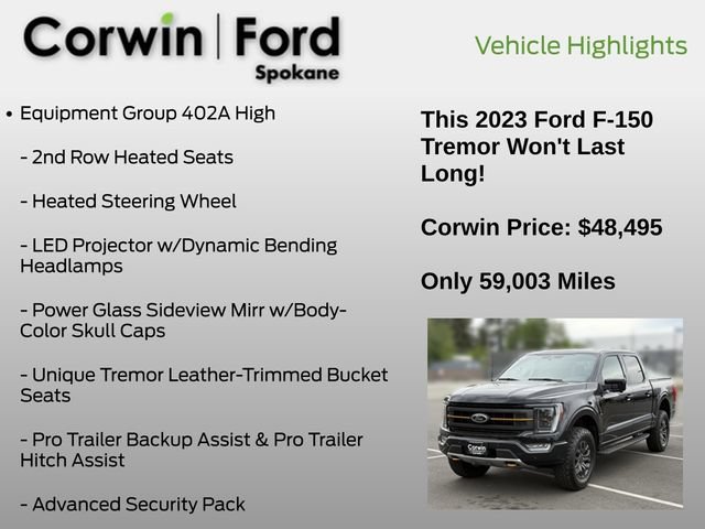 Certified 2023 Ford F150 Tremor w/ Equipment Group 402A High AWD/4WD image 13