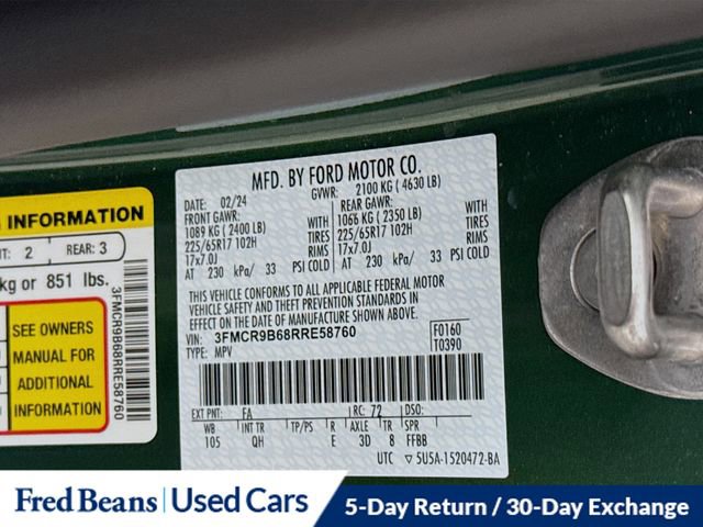 Certified 2024 Ford Bronco Sport Big Bend image 31