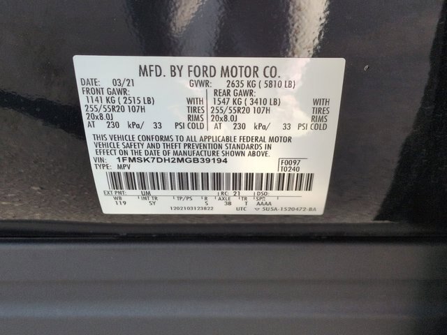 Certified 2021 Ford Explorer XLT w/ Equipment Group 202A RWD image 38