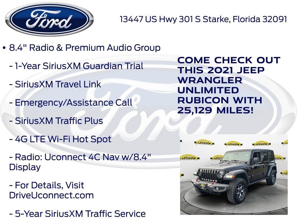 Used 2021 Jeep Wrangler Unlimited Rubicon AWD/4WD image 32
