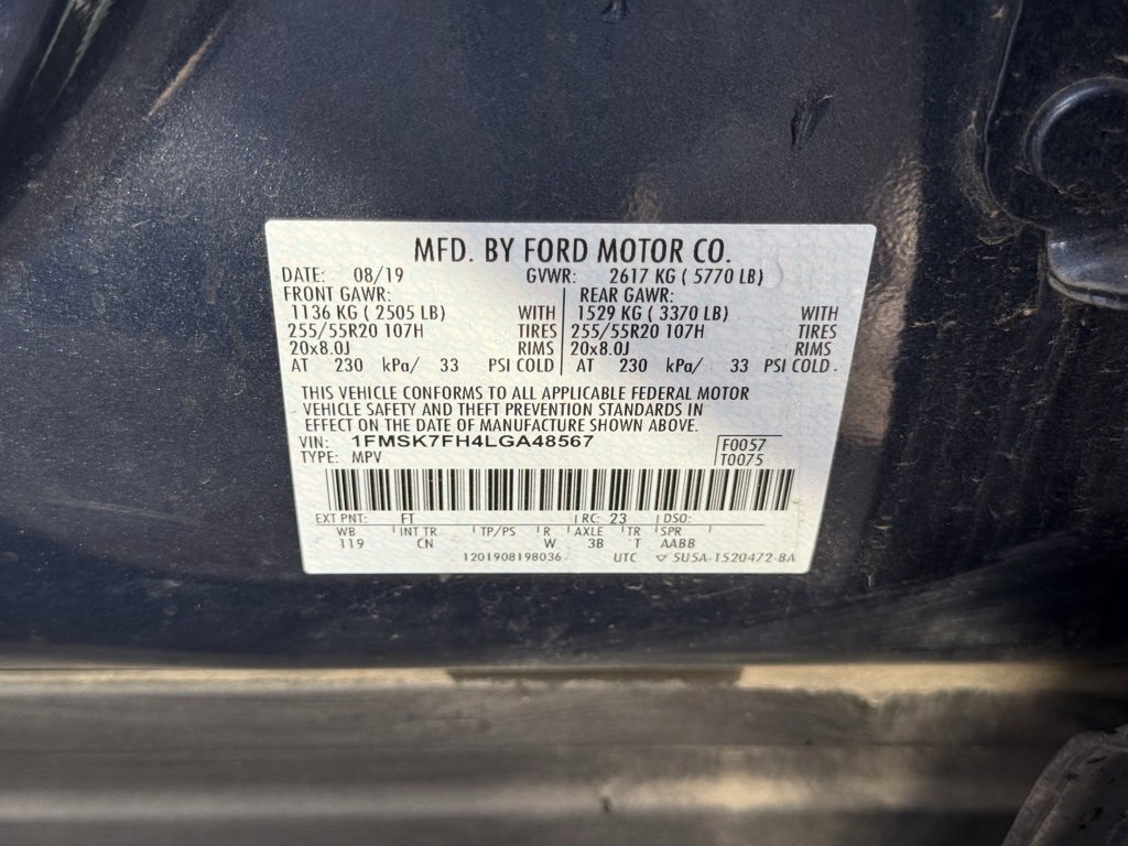 Certified 2020 Ford Explorer Limited w/ Class III Trailer Tow Package image 35